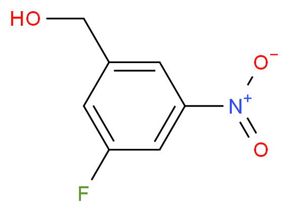 (3-fluoro-5-nitrophenyl)methanol_分子结构_CAS_883987-74-4