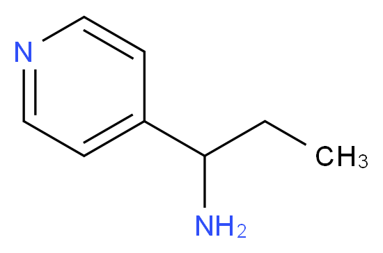 1-(pyridin-4-yl)propan-1-amine_分子结构_CAS_60289-68-1