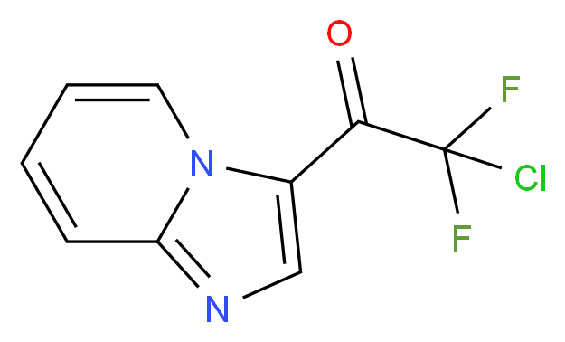 2-chloro-2,2-difluoro-1-{imidazo[1,2-a]pyridin-3-yl}ethan-1-one_分子结构_CAS_219296-24-9