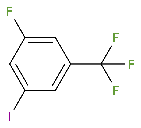 3-Fluoro-5-iodobenzotrifluoride_分子结构_CAS_1027513-14-9)