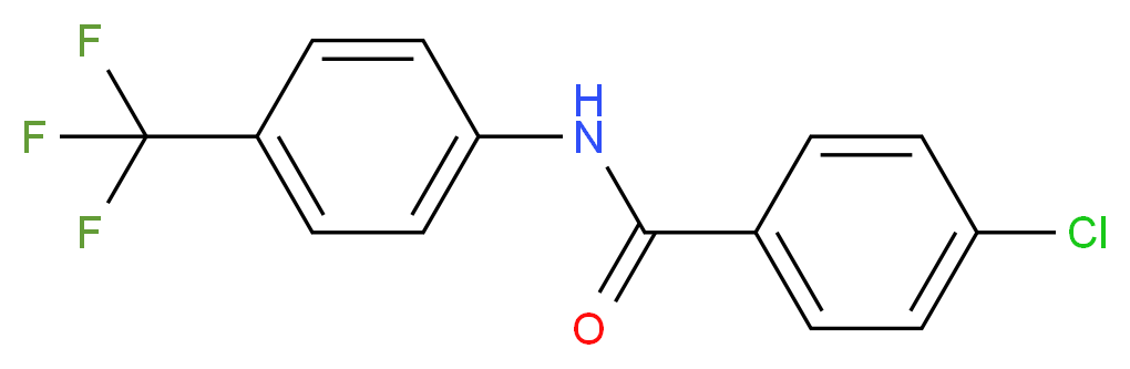 4-chloro-N-[4-(trifluoromethyl)phenyl]benzamide_分子结构_CAS_3830-67-9