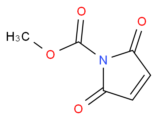 methyl 2,5-dioxo-2,5-dihydro-1H-pyrrole-1-carboxylate_分子结构_CAS_55750-48-6