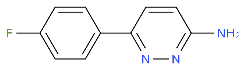 6-(4-fluorophenyl)pyridazin-3-amine_分子结构_CAS_105538-07-6