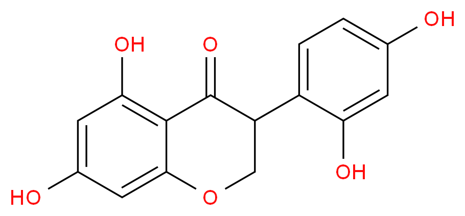 3-(2,4-dihydroxyphenyl)-5,7-dihydroxy-3,4-dihydro-2H-1-benzopyran-4-one_分子结构_CAS_30368-42-4