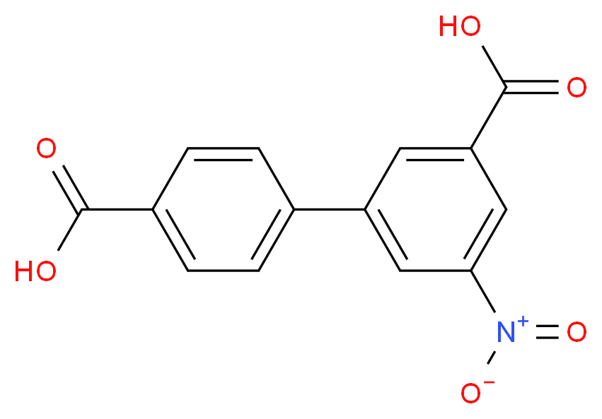 5-Nitro-[1,1'-biphenyl]-3,4'-dicarboxylic acid_分子结构_CAS_1261931-45-6)