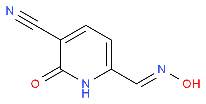 6-[(1E)-(hydroxyimino)methyl]-2-oxo-1,2-dihydropyridine-3-carbonitrile_分子结构_CAS_81450-61-5