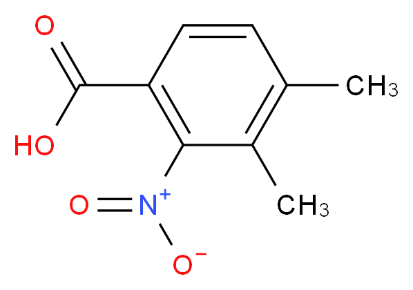 3,4-Dimethyl-2-nitro-benzoic acid_分子结构_CAS_4315-13-3)