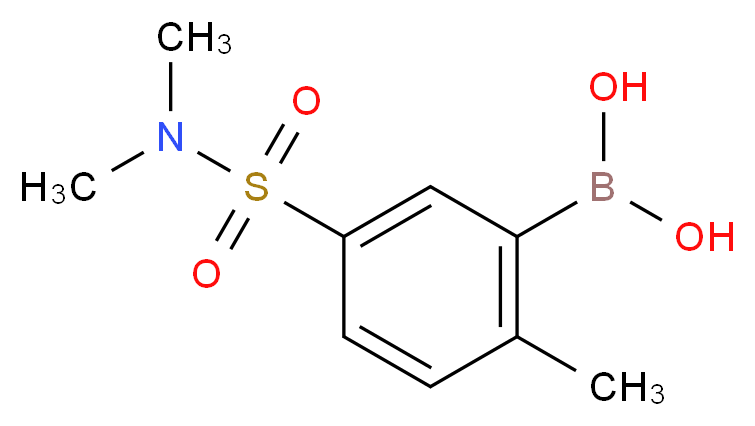 [5-(dimethylsulfamoyl)-2-methylphenyl]boronic acid_分子结构_CAS_871332-99-9