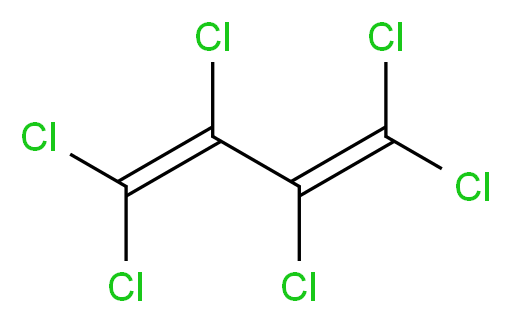 六氯-1,3-丁二烯_分子结构_CAS_87-68-3)