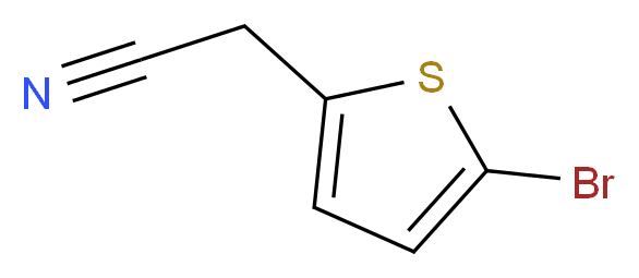 2-(5-bromothiophen-2-yl)acetonitrile_分子结构_CAS_71637-37-1