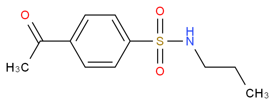 4-acetyl-N-propylbenzene-1-sulfonamide_分子结构_CAS_620986-48-3