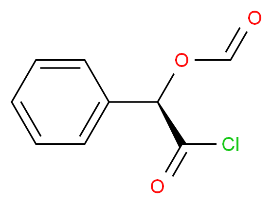 (R)-(-)-O-甲酰基扁桃酸酰氯_分子结构_CAS_29169-64-0)