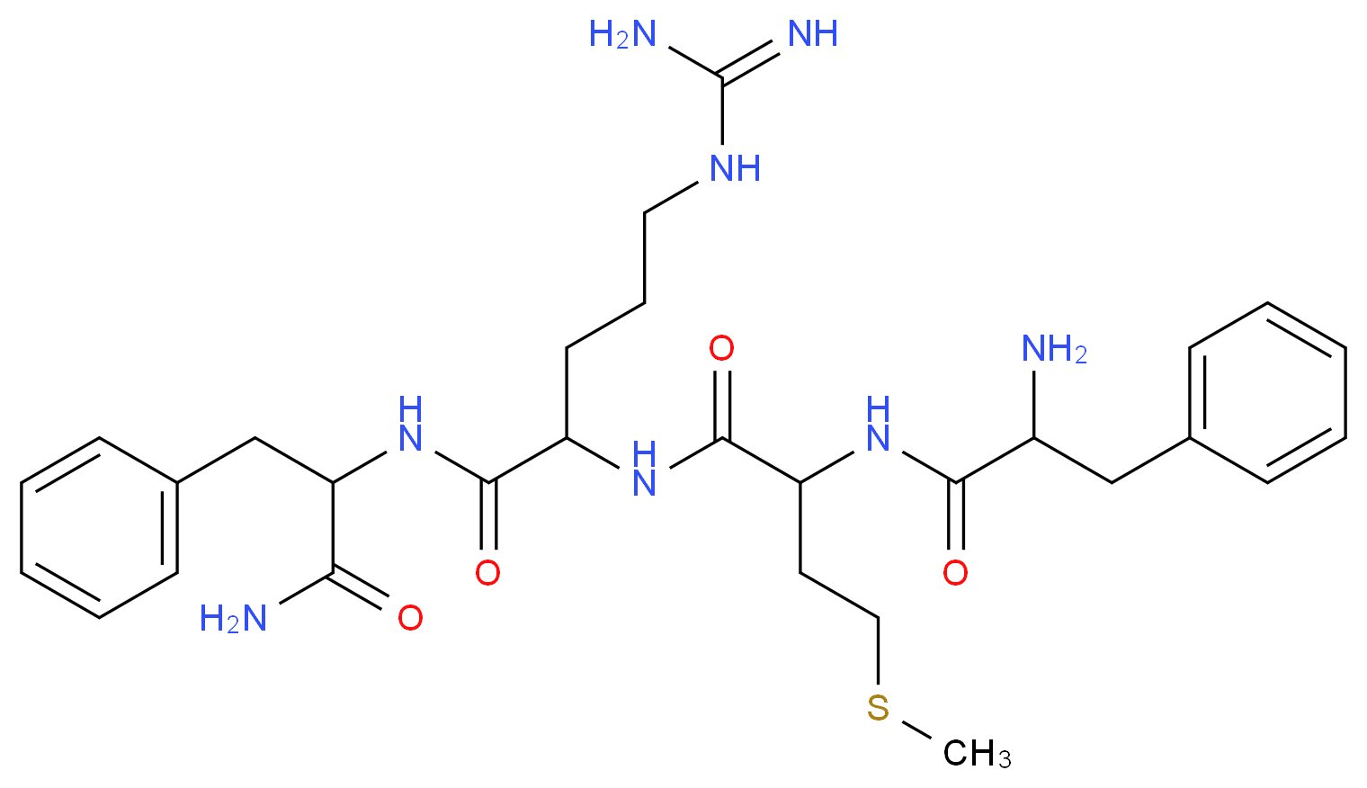 2-[2-(2-amino-3-phenylpropanamido)-4-(methylsulfanyl)butanamido]-5-carbamimidamido-N-(1-carbamoyl-2-phenylethyl)pentanamide_分子结构_CAS_64190-70-1