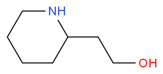 2-(piperidin-2-yl)ethan-1-ol_分子结构_CAS_1484-84-0