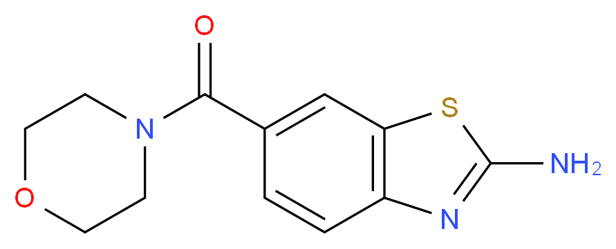 (2-Aminobenzothiazol-6-yl)morpholin-4-yl-methanone_分子结构_CAS_328285-82-1)