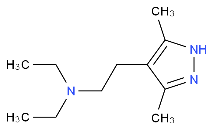 3,5-Dimethyl-4'-(N,N-diethyl-aminoethyl)-1H-pyrazole_分子结构_CAS_)