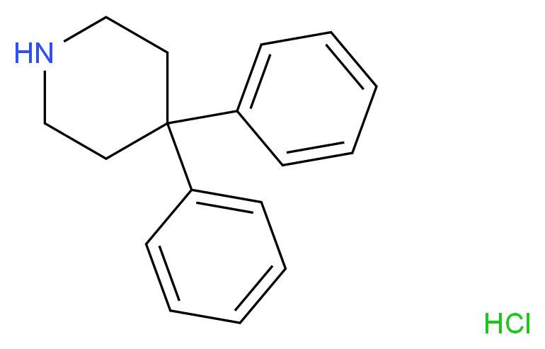 4,4-diphenylpiperidine hydrochloride_分子结构_CAS_63675-71-8