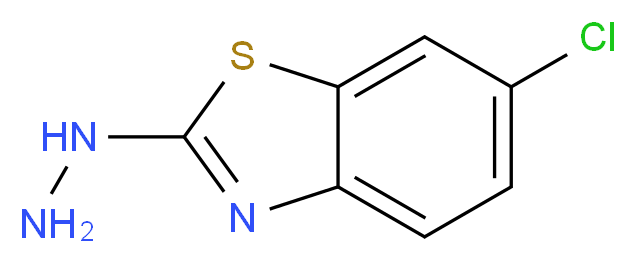 1-(6-Chloro-1,3-benzothiazol-2-yl)hydrazine_分子结构_CAS_)