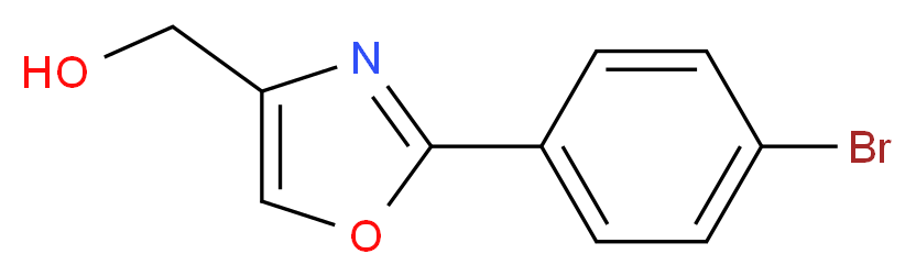 [2-(4-bromophenyl)-1,3-oxazol-4-yl]methanol_分子结构_CAS_36841-48-2