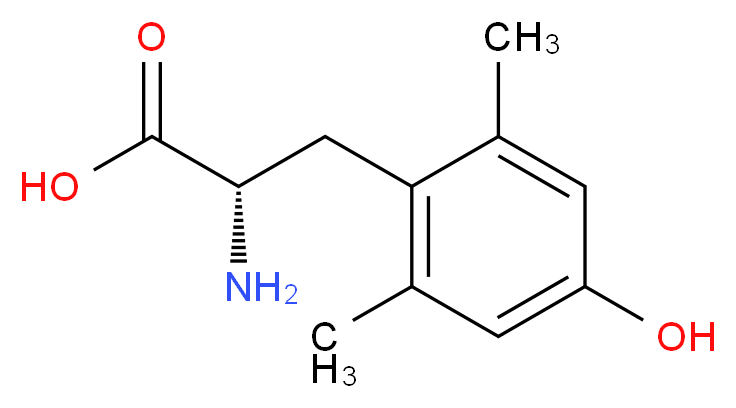 (S)-2-Amino-3-(4-hydroxy-2,6-dimethyl-phenyl)-propionic acid_分子结构_CAS_123715-02-6)