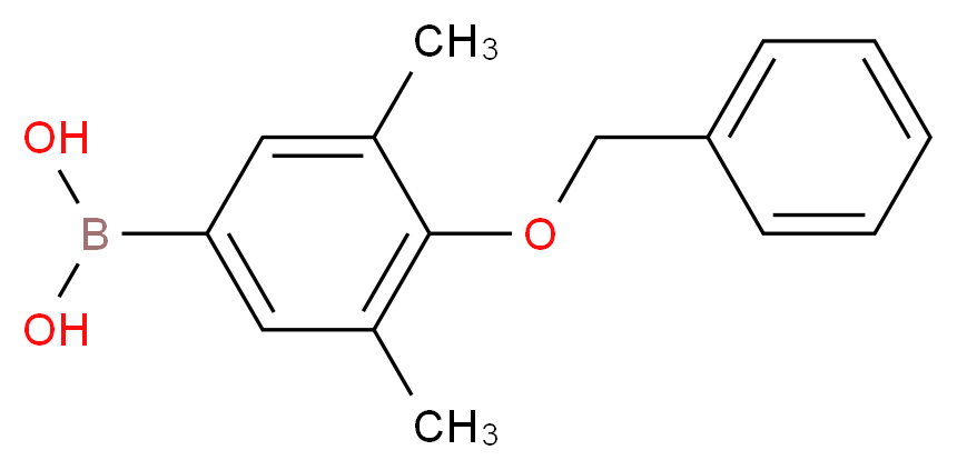 4-Benzyloxy-3,5-dimethylbenzeneboronic acid_分子结构_CAS_333788-94-6)