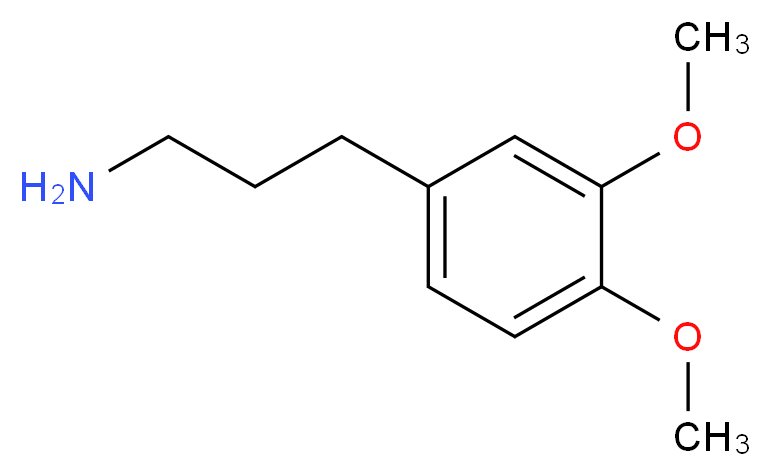 3-(3,4-dimethoxyphenyl)propan-1-amine_分子结构_CAS_14773-42-3