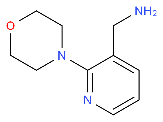 (2-Morpholinopyridin-3-yl)MethanaMine_分子结构_CAS_870063-29-9)