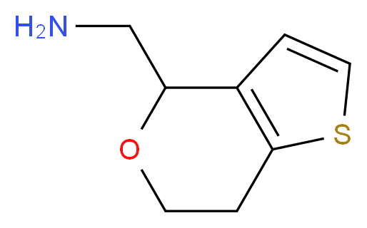 1-(6,7-Dihydro-4H-thieno[3,2-c]pyran-4-yl)methylamine 97%_分子结构_CAS_63932-26-3)