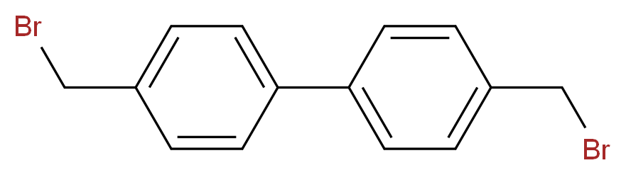 1-(bromomethyl)-4-[4-(bromomethyl)phenyl]benzene_分子结构_CAS_20248-86-6