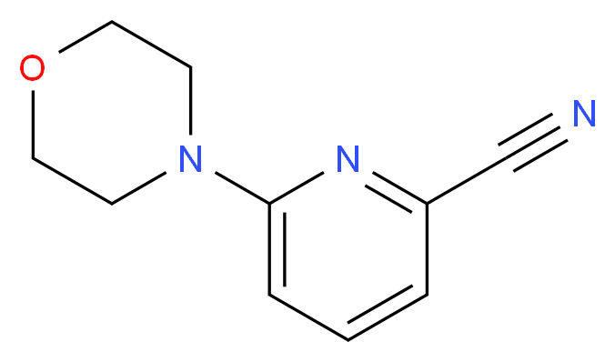 6-(morpholin-4-yl)pyridine-2-carbonitrile_分子结构_CAS_868755-53-7