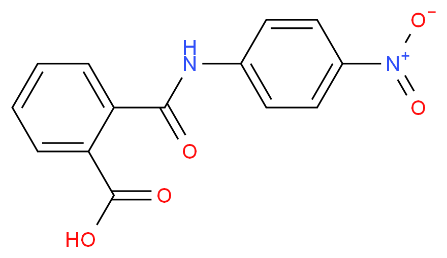 2-[(4-nitrophenyl)carbamoyl]benzoic acid_分子结构_CAS_1609-90-1