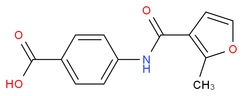 4-(2-methylfuran-3-amido)benzoic acid_分子结构_CAS_314746-09-3