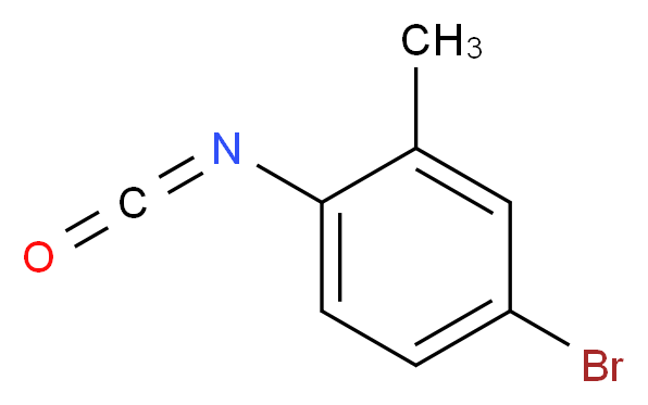 4-溴-2-甲基苯基异氰酸酯_分子结构_CAS_1591-98-6)