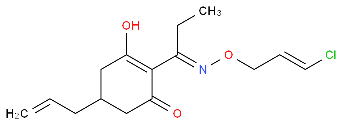 (E/Z)-Des(ethylthio)-5-(2-propenyl) Clethodim_分子结构_CAS_111031-60-8)