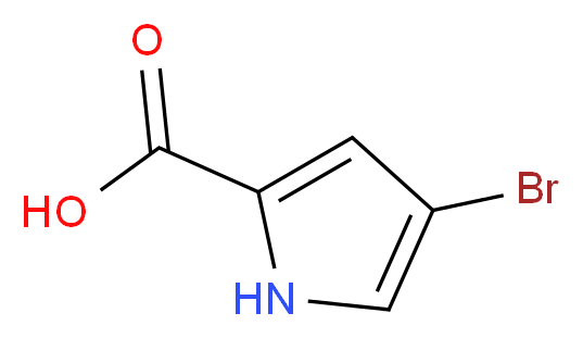 4-Bromopyrrole-2-carboxylic acid_分子结构_CAS_27746-02-7)