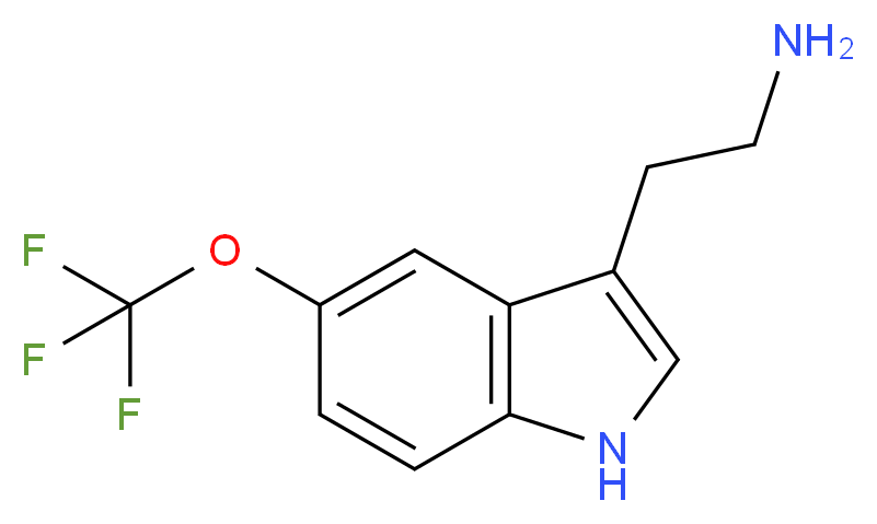 2-[5-(trifluoromethoxy)-1H-indol-3-yl]ethan-1-amine_分子结构_CAS_467452-24-0