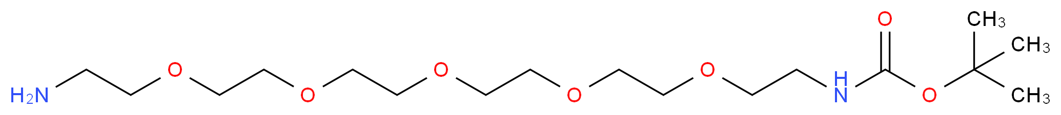O-(2-Aminoethyl)-O'-[2-(Boc-amino)ethyl]tetraethylene Glycol _分子结构_CAS_189209-27-6)