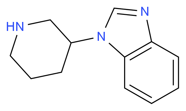 1-(piperidin-3-yl)-1H-1,3-benzodiazole_分子结构_CAS_)