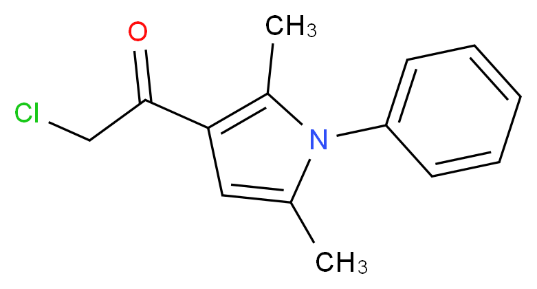 2-chloro-1-(2,5-dimethyl-1-phenyl-1H-pyrrol-3-yl)-1-ethanone_分子结构_CAS_304685-85-6)