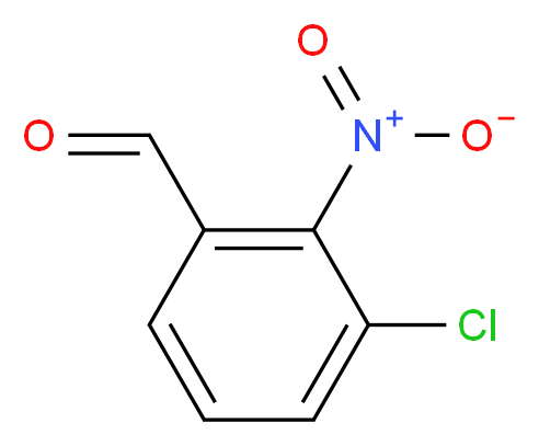 3-CHLORO-2-NITROBENZALDEHYDE_分子结构_CAS_22233-52-9)