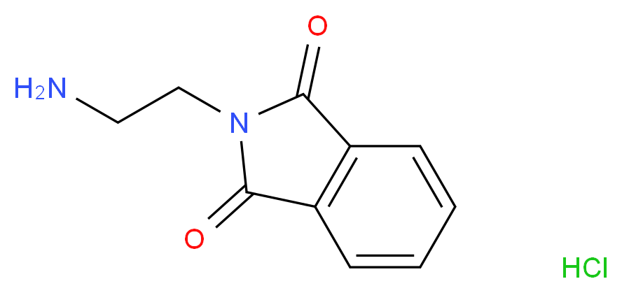 2-(2-aminoethyl)-2,3-dihydro-1H-isoindole-1,3-dione hydrochloride_分子结构_CAS_30250-67-0