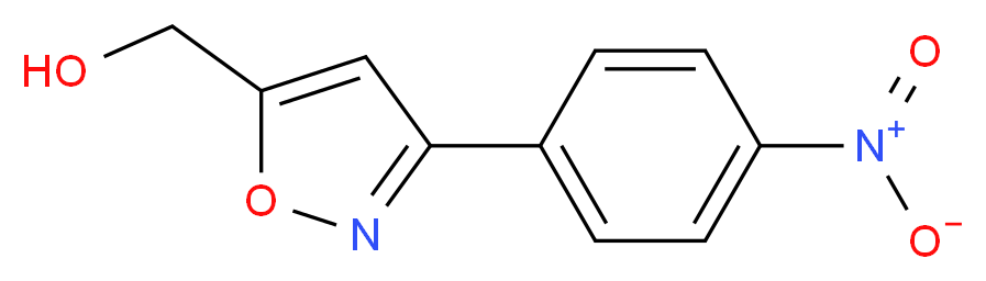 [3-(4-nitrophenyl)-1,2-oxazol-5-yl]methanol_分子结构_CAS_605663-76-1