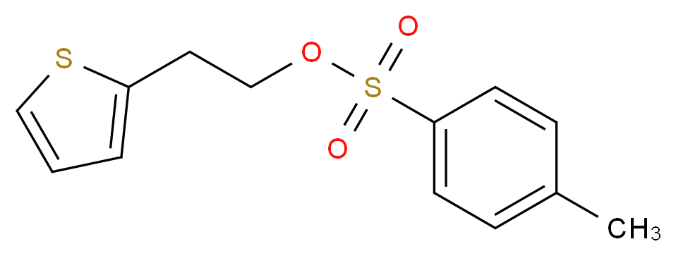 2-(thiophen-2-yl)ethyl 4-methylbenzene-1-sulfonate_分子结构_CAS_40412-06-4