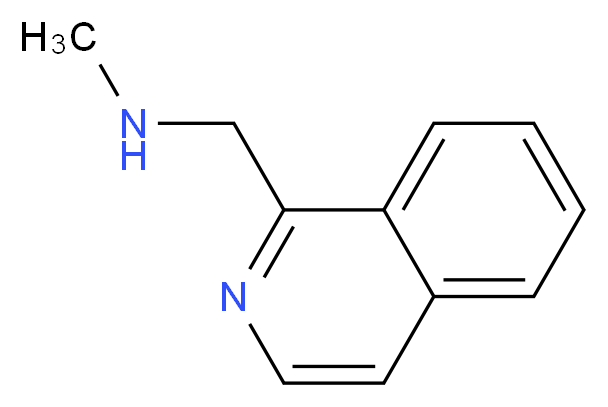 [(isoquinolin-1-yl)methyl](methyl)amine_分子结构_CAS_144163-92-8