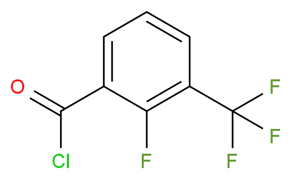 2-Fluoro-3-(trifluoromethyl)benzoyl chloride 97%_分子结构_CAS_208173-19-7)