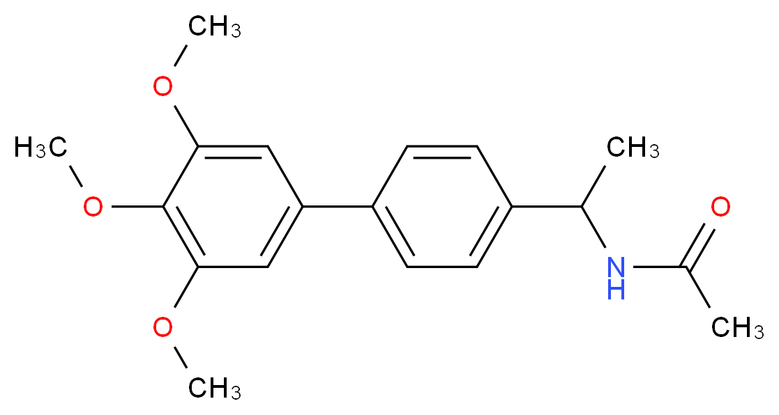N-[1-(3',4',5'-trimethoxybiphenyl-4-yl)ethyl]acetamide_分子结构_CAS_)
