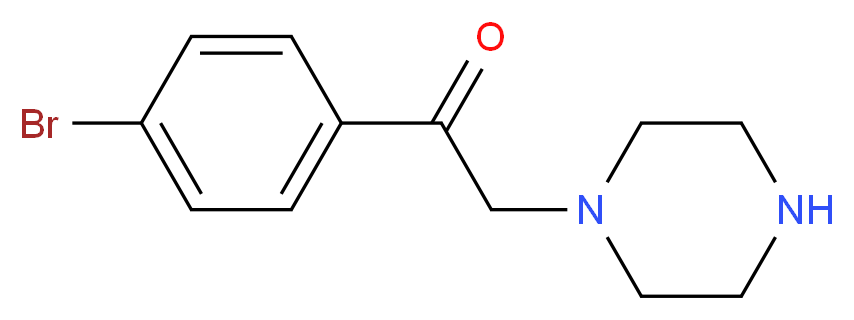 1-(4-Bromophenyl)-2-(piperazin-1-yl)ethanone_分子结构_CAS_109607-56-9)