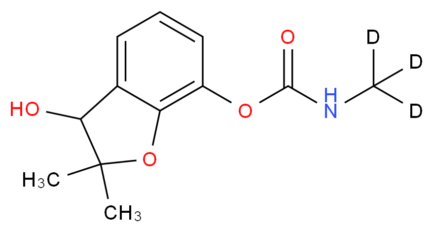 3-Hydroxy Carbofuran-d3_分子结构_CAS_)