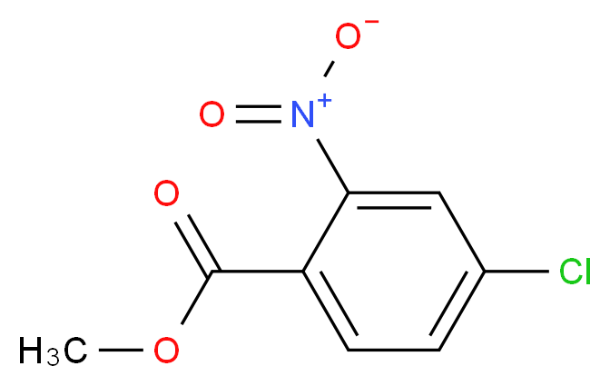 methyl 4-chloro-2-nitrobenzoate_分子结构_CAS_42087-80-9