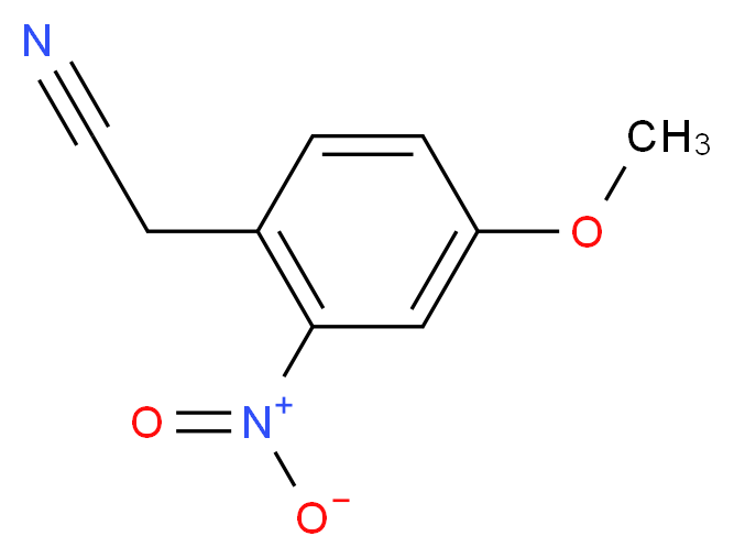 2-(4-methoxy-2-nitrophenyl)acetonitrile_分子结构_CAS_105003-90-5